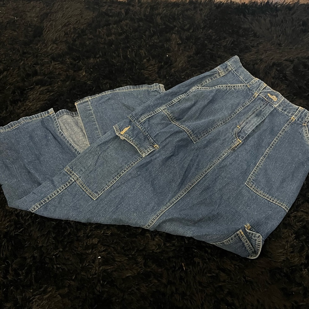 American Eagle Blue Denim maxi skirt